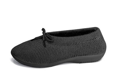 Ballerina mit elastischem Einschlupf und Schn&uuml;rung 